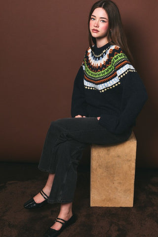 Navy Fair Isle Sweater