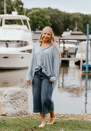 The Side Seam Wide Capri