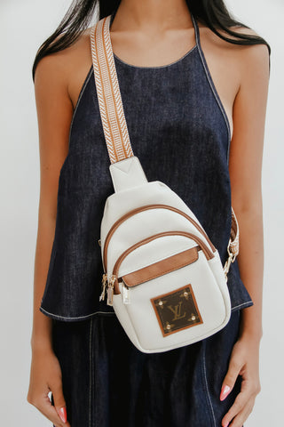 Upcycled LV Crossbody Bag