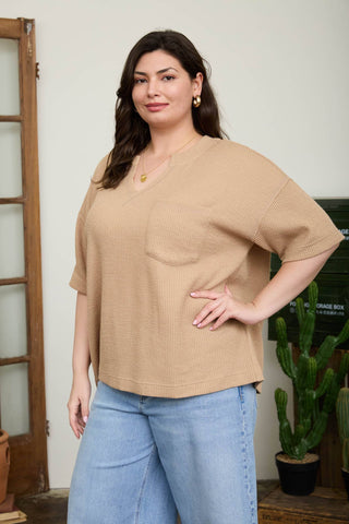 Desert Sand Relaxed Rib Tee