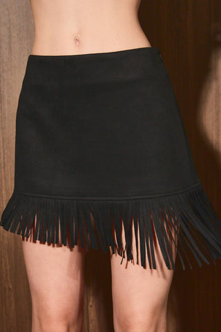 Midnight Fringe Skirt