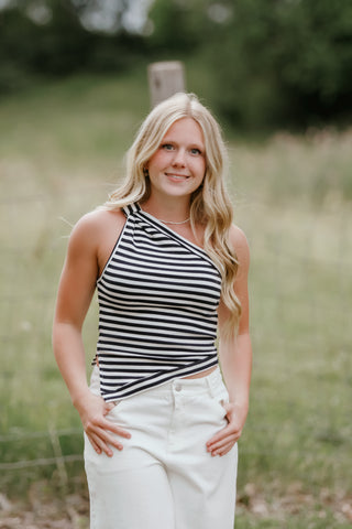 Lady Liberty One Shoulder Top