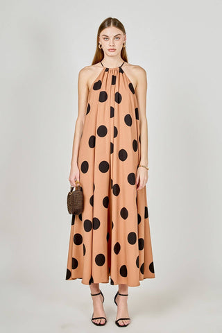 The Amélie Dot Halter Maxi