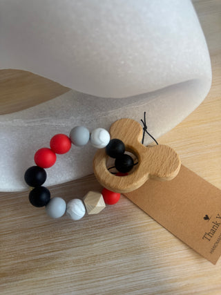 Handmade Silicone & Wood Teething Rings