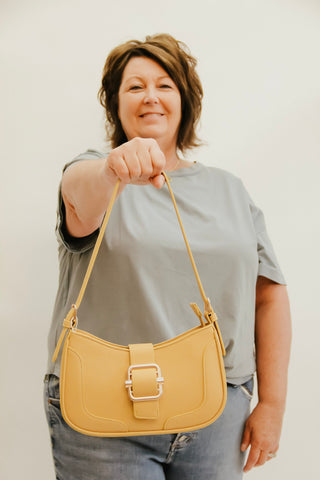 The Everly Buckle Shoulder Bag