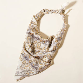 Champagne Paisley Bandana