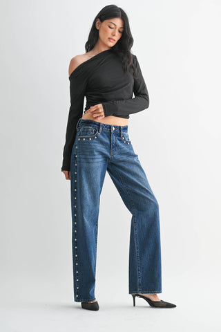Midnight Stud Denim