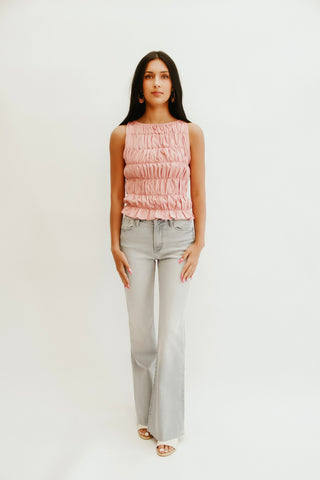 Sunwashed Scissor Flare Denim