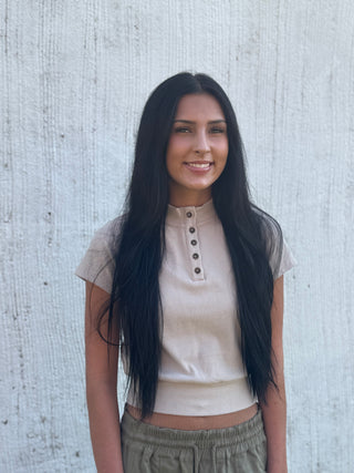 Harvest Button Top