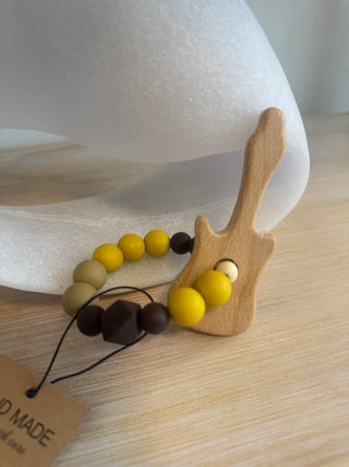 Handmade Silicone & Wood Teething Rings