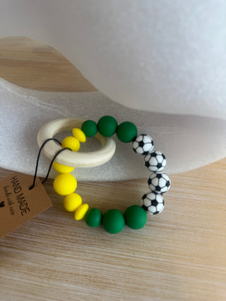 Handmade Silicone & Wood Teething Rings