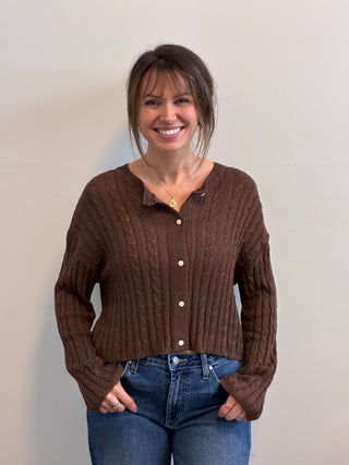 The Mocha Thread Cardigan