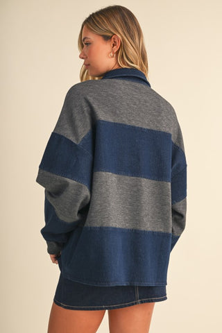Denim & Charcoal Rugby