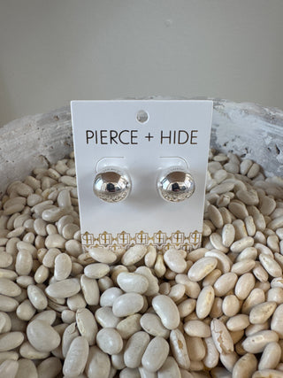 The It Girl Silver Dome Hoops
