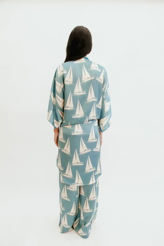 Coastal Reverie Looped Belt Pants