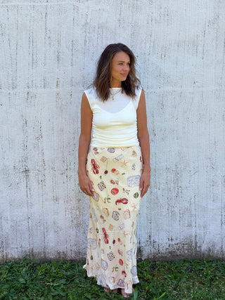The Coastal Market Midi Skirt