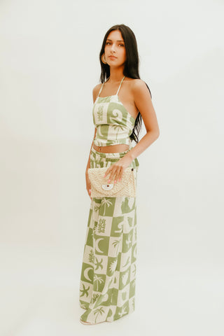 Casa Sol Crop Top and Pants Set