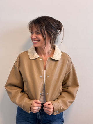 The Toffee Trails Sherpa Jacket