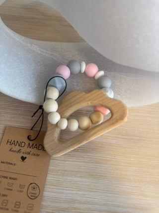 Handmade Silicone & Wood Teething Rings