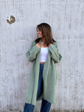 Longline Open Front Duster Sweater
