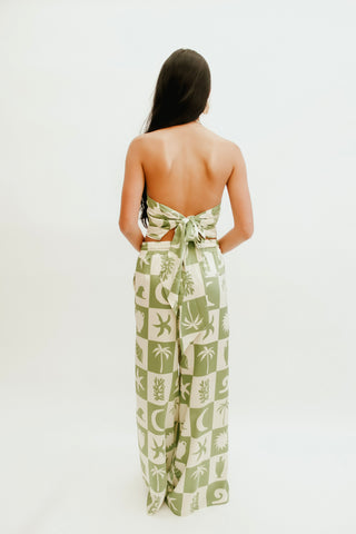 Casa Sol Crop Top and Pants Set