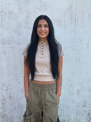 Harvest Button Top
