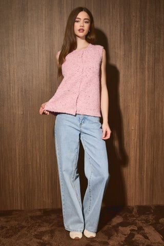 Flecked Sweater Vest
