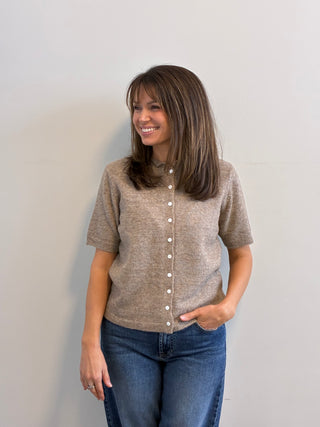 The Mocha Latte Button Cardigan