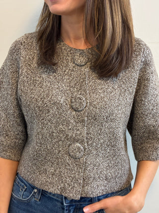 Brooki Button Cardigan