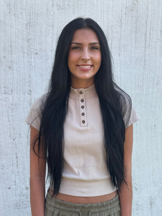 Harvest Button Top