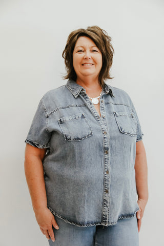 Beth Denim Top