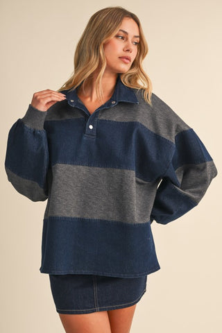 Denim & Charcoal Rugby
