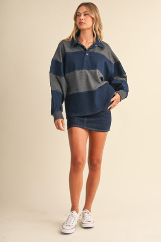 Denim & Charcoal Rugby