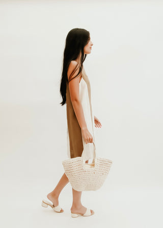 Olive Ease Colorblock Mini Dress