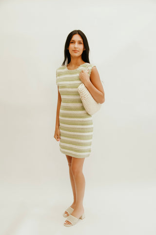 The Sage Escape Crochet Mini Dress