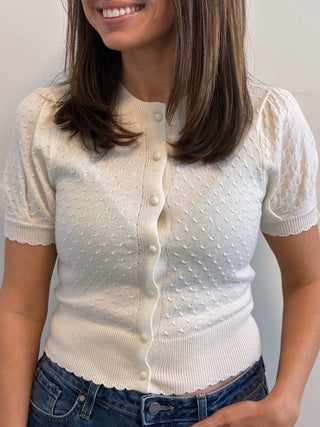 Janelle Textured Knit Cardigan
