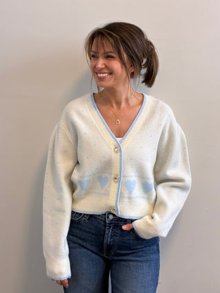 The Bluebell Heart Knit Cardigan