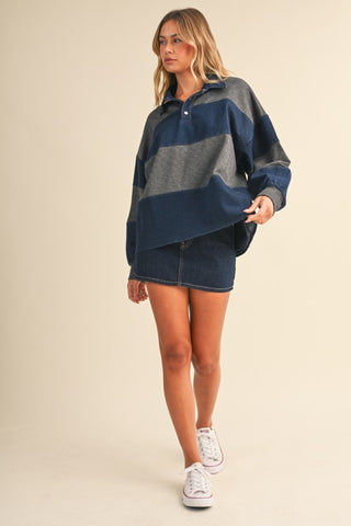 Denim & Charcoal Rugby