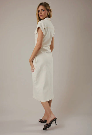 The Sandstone Utility Midi Dress