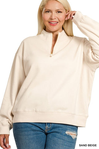 The Sandstone Cozy Half-Zip