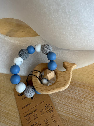 Handmade Silicone & Wood Teething Rings