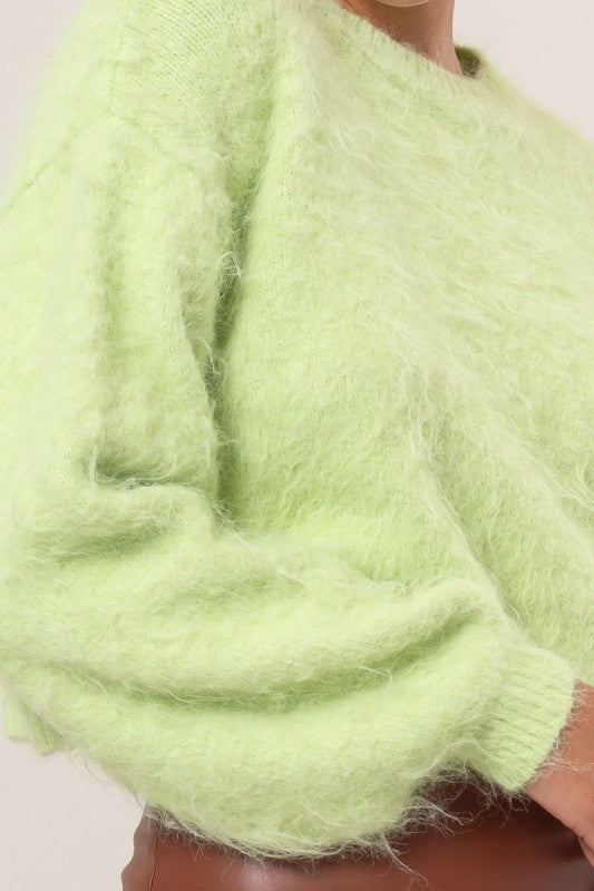 Wool Blend Cropped Sweater