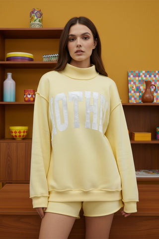 Sunshine “MOTHER” Mock Neck Pullover