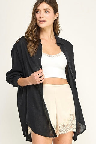 Midnight Breeze Button Down