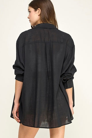 Midnight Breeze Button Down