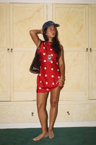 American Pie Polka Dot Mini Dress
