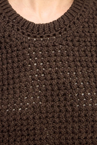 Salt Air Crochet Knit Top