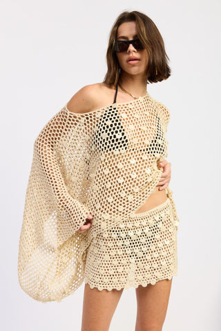 Seashell Soirée Crochet Poncho