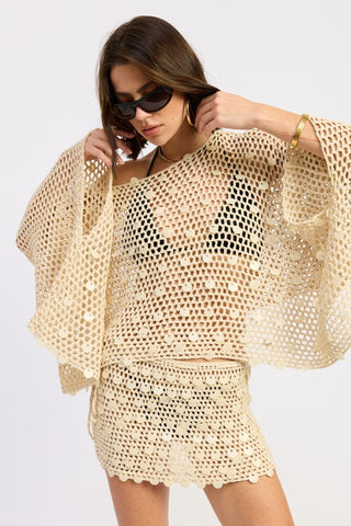 Seashell Soirée Crochet Poncho