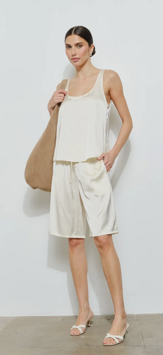 Brooki Scoop Satin Tank